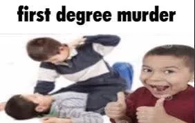 first degree murd3r