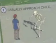 Skeleton casually approach